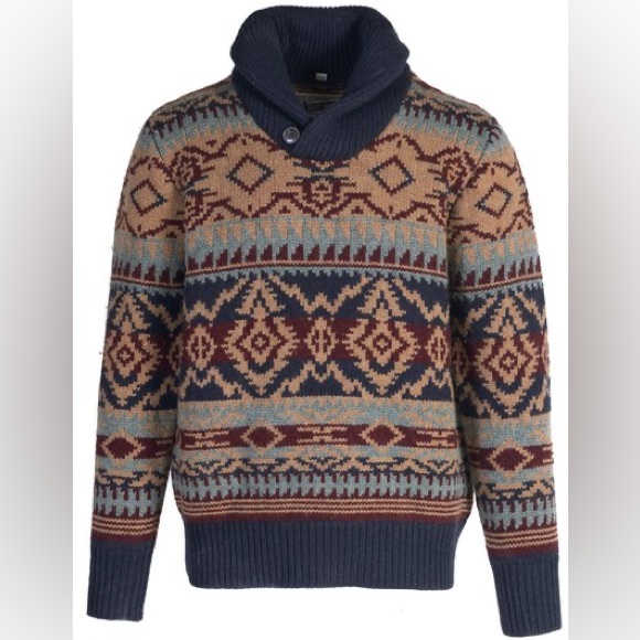 Schott NYC Multicolor Patterned Sweater - Picture 5 of 16